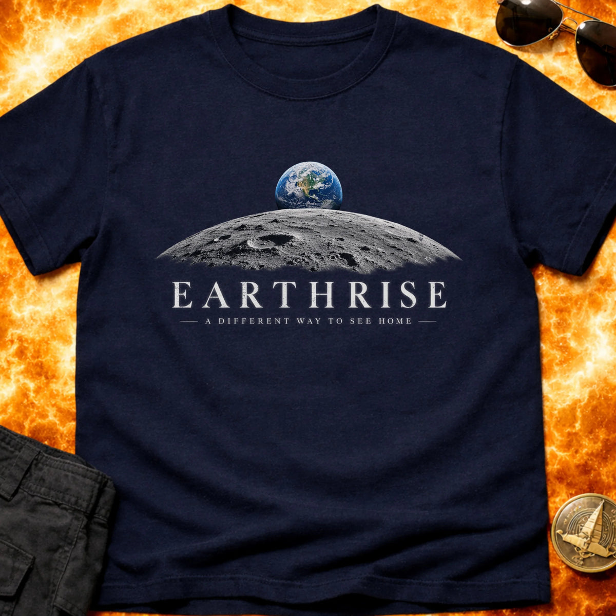 EarthRise Different View T-Shirt product image 3