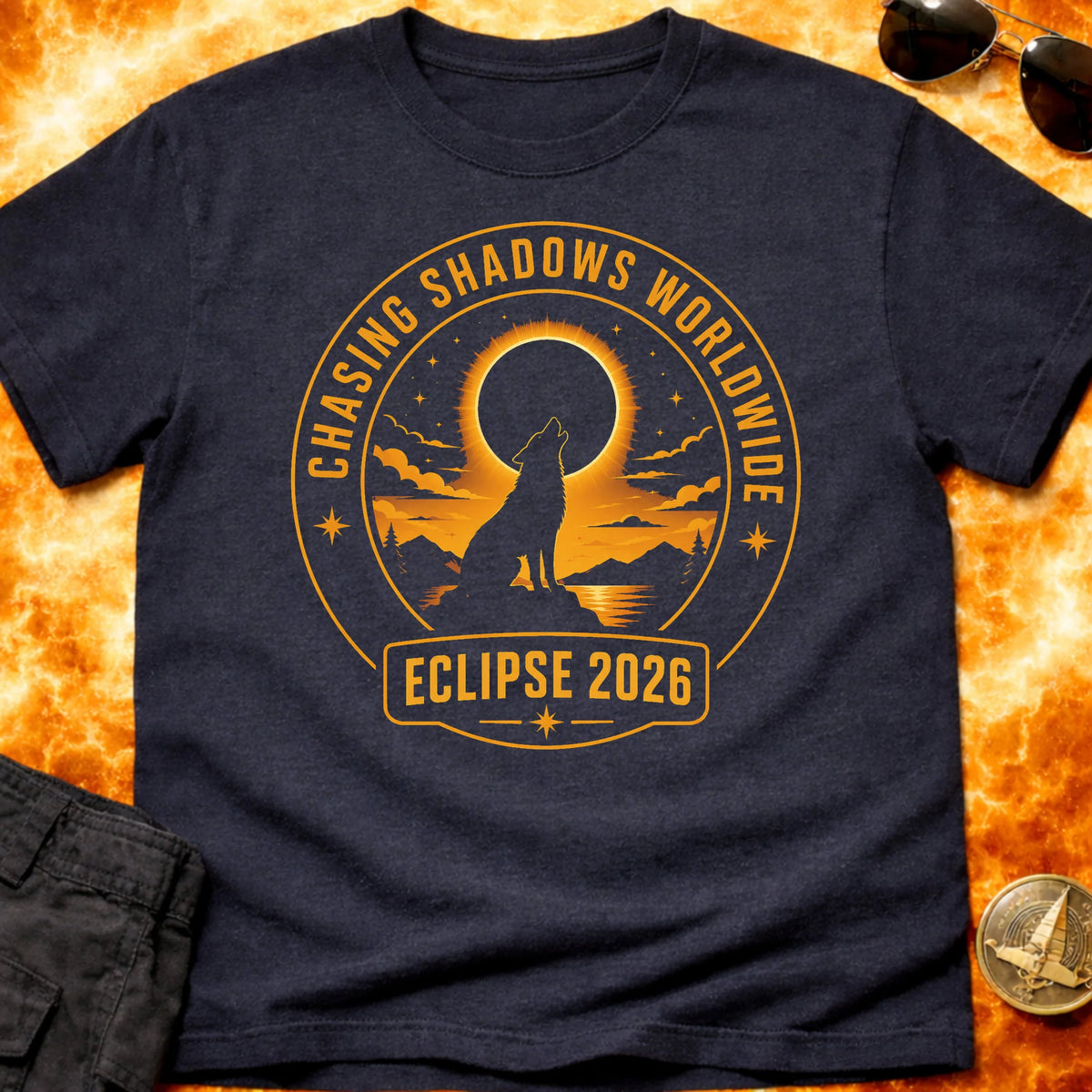 Eclipse 2026 Chasing Shadows T-Shirt product image 4