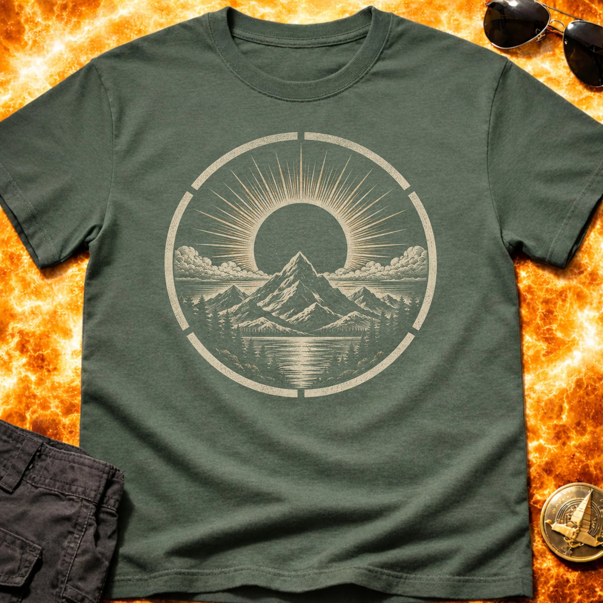 Eclipse Over Mountain T-Shirt product image 6