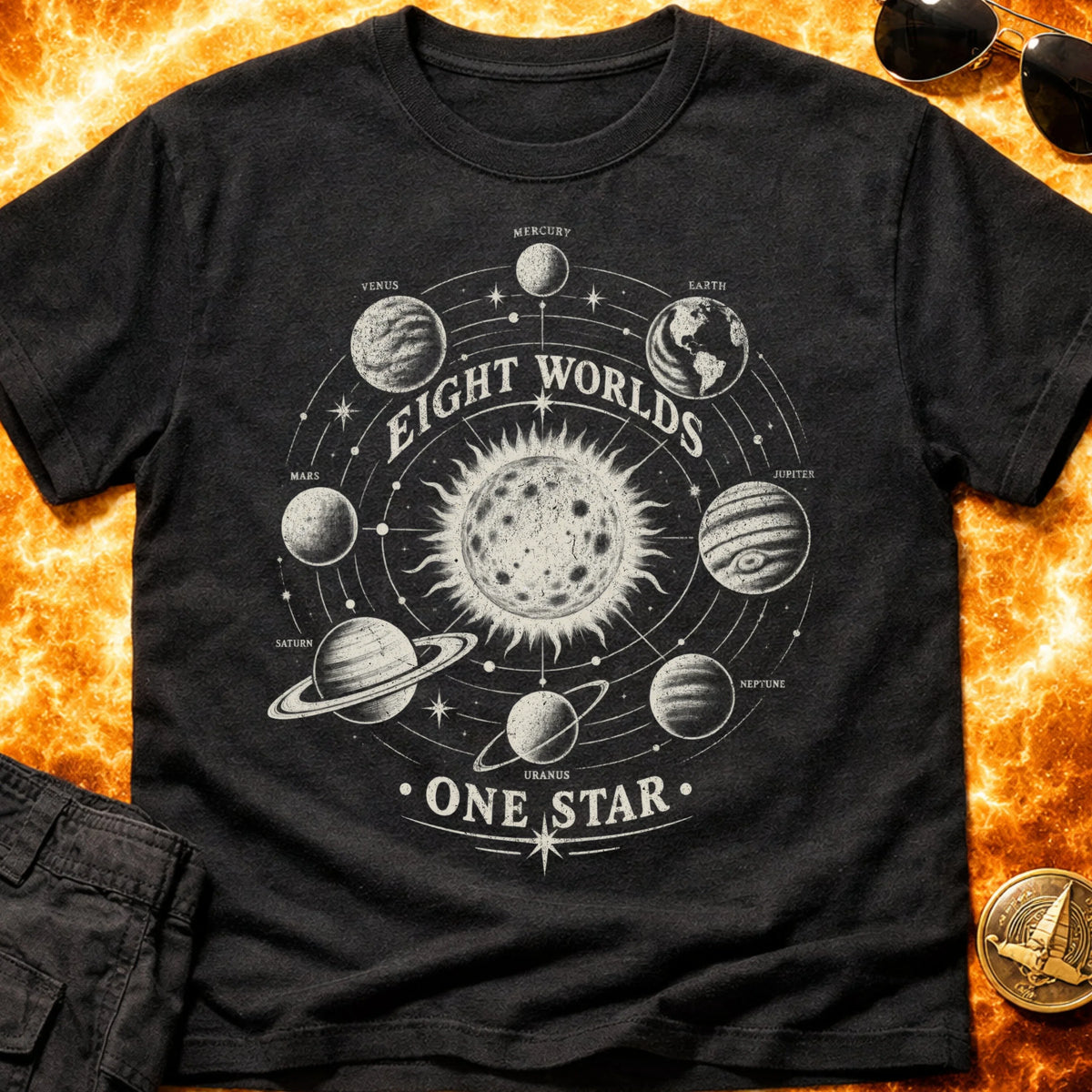 Eight Worlds One Star T-Shirt product image 3
