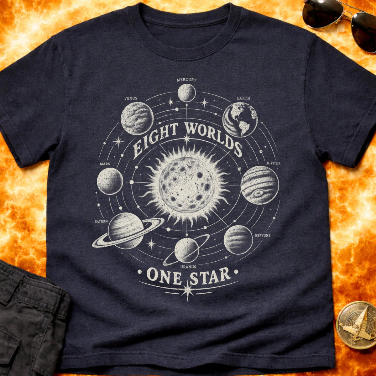 Eight Worlds One Star T-Shirt product image 2