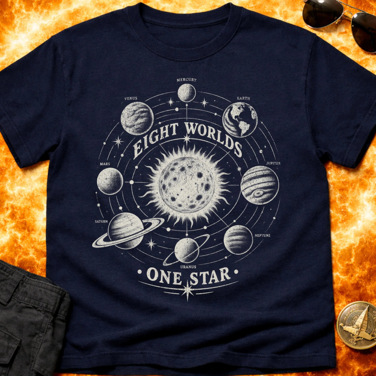Eight Worlds One Star T-Shirt product image 4