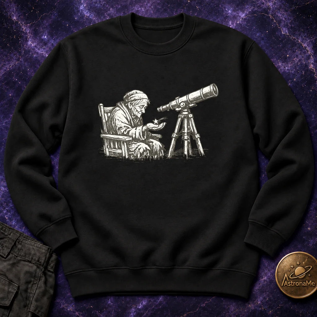 Elderly Stargazer Crewneck Sweatshirt product image 3