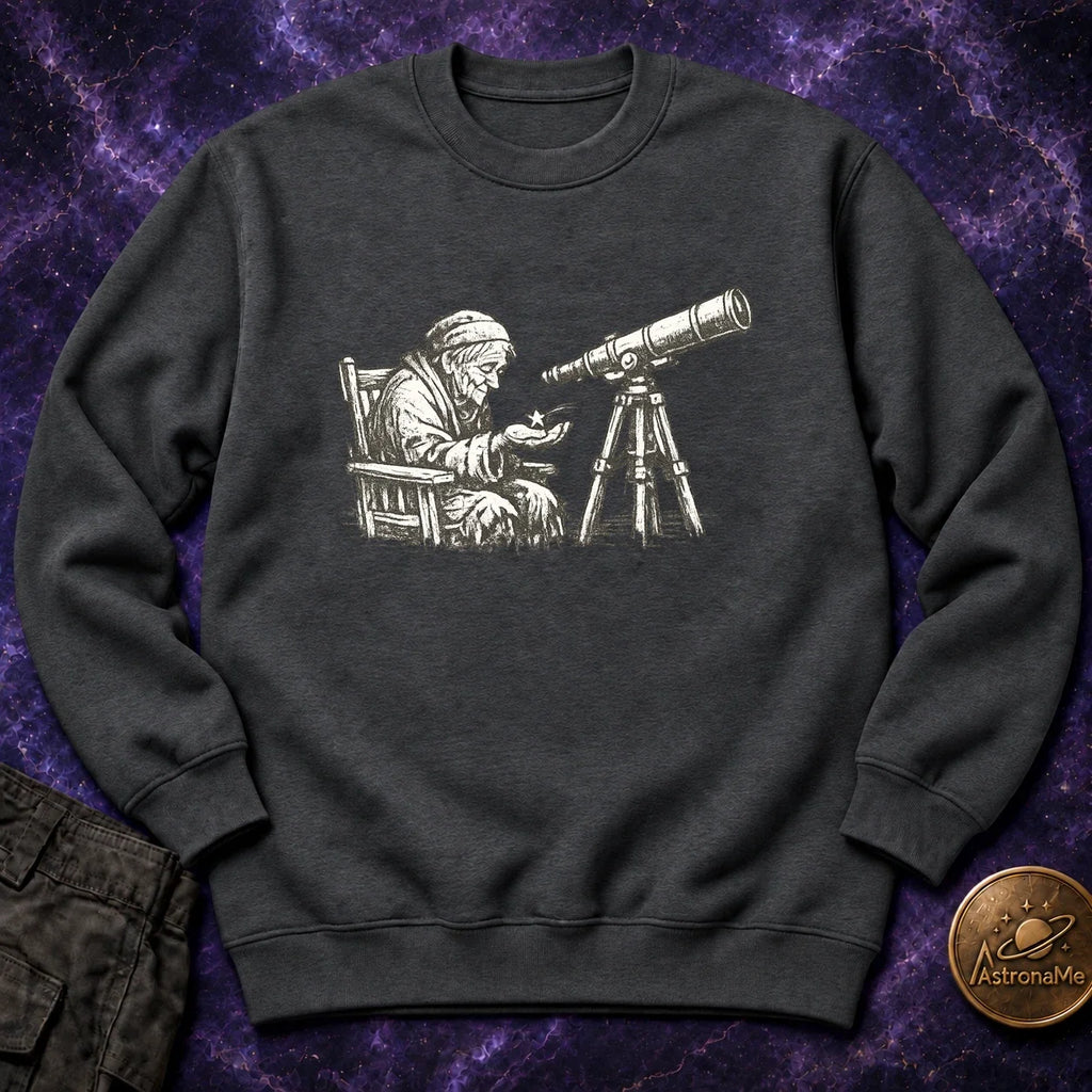 Elderly Stargazer Crewneck Sweatshirt product image 2