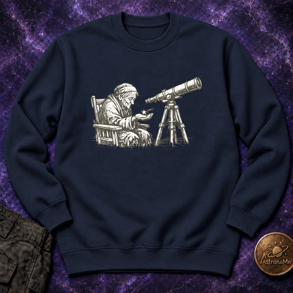 Elderly Stargazer Crewneck Sweatshirt product image 1
