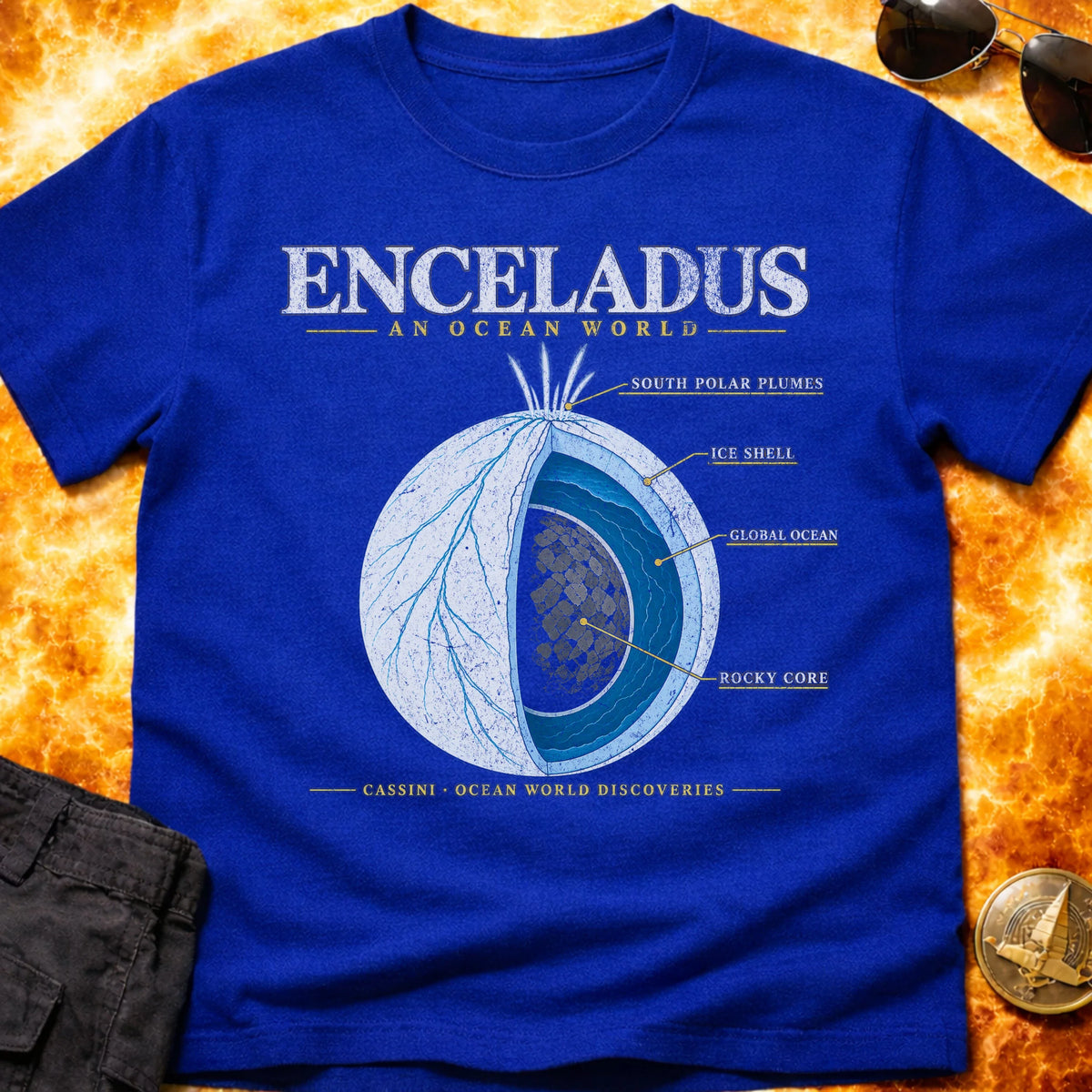 Enceladus Ocean World T-Shirt product image 1