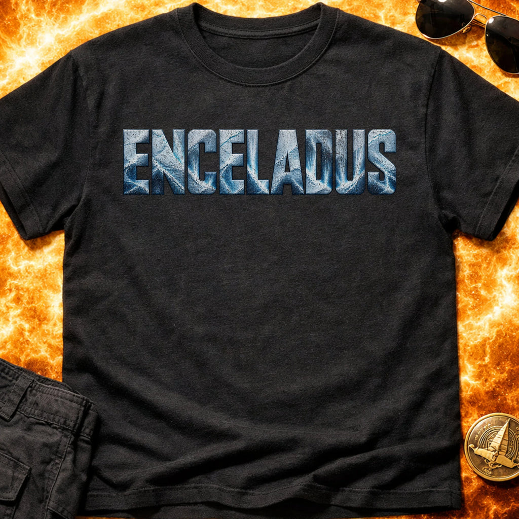 Enceladus Text T-Shirt product image 1