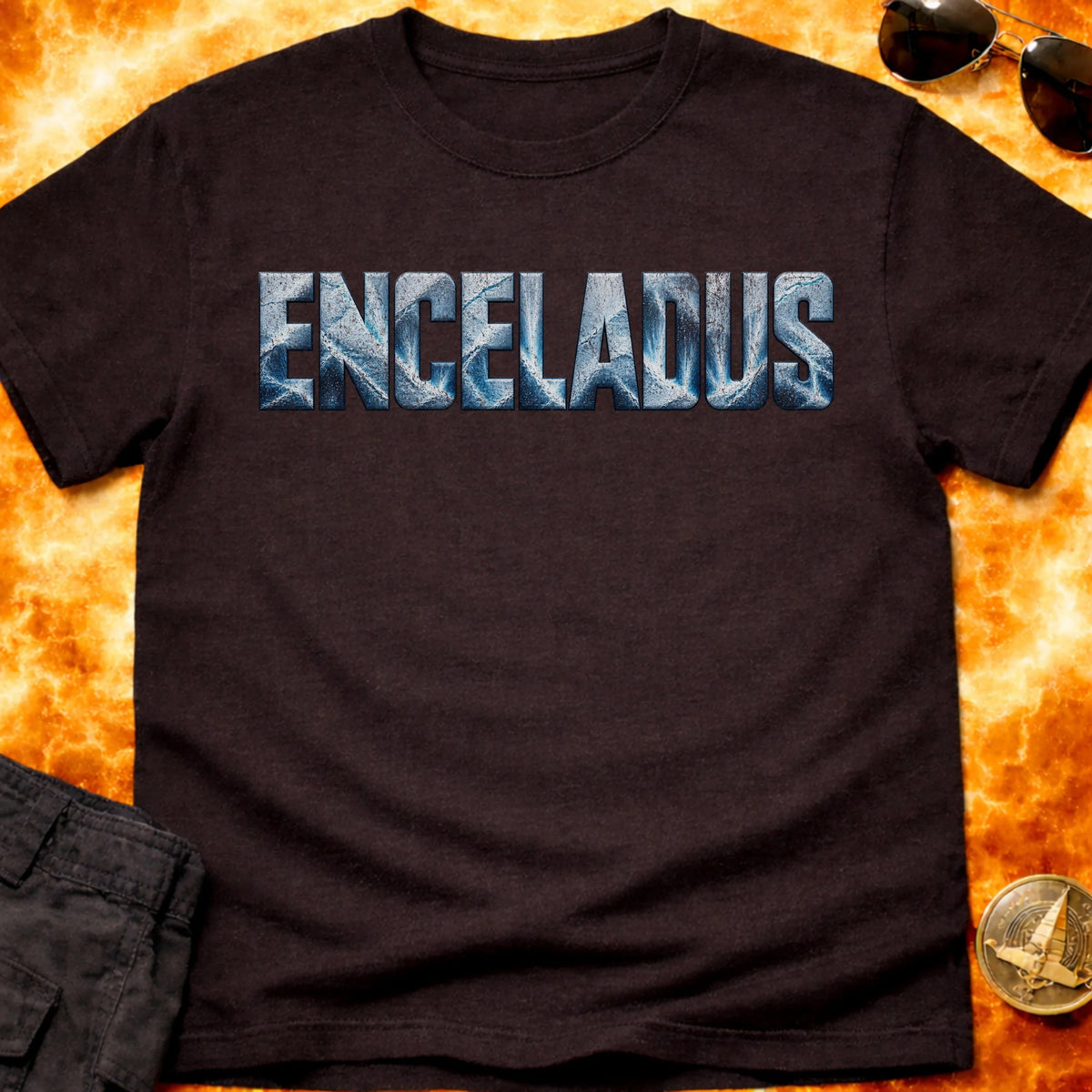 Enceladus Text T-Shirt product image 3