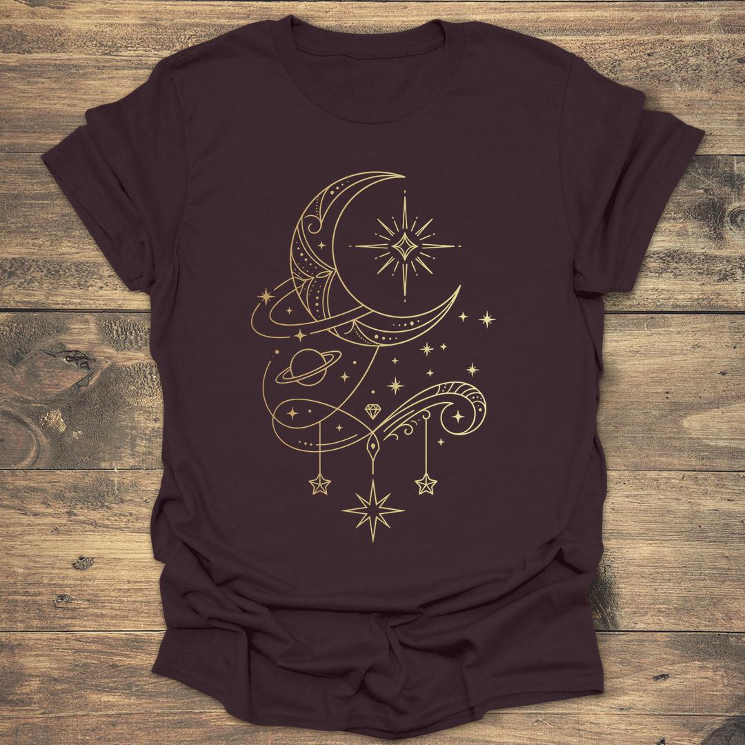 Ornate Gold Crescent Moon product image 3