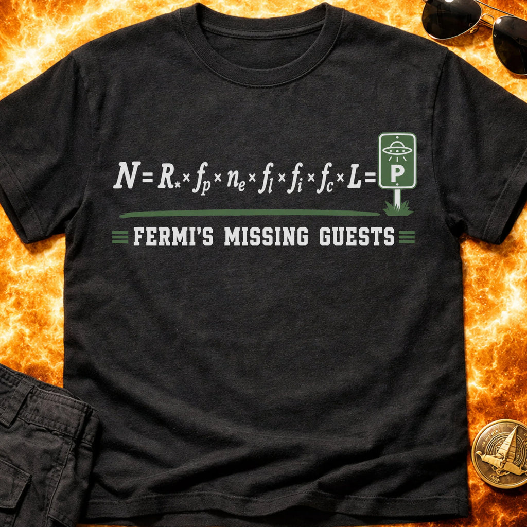 Fermi's Missing Guests T-Shirt product image 3