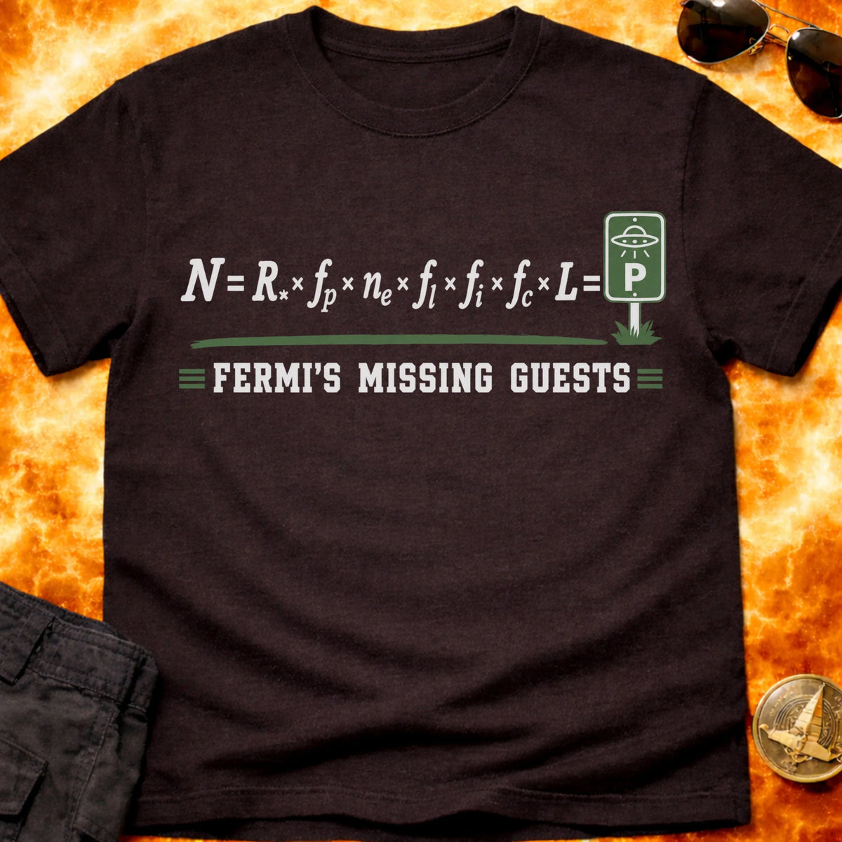 Fermi's Missing Guests T-Shirt product image 4