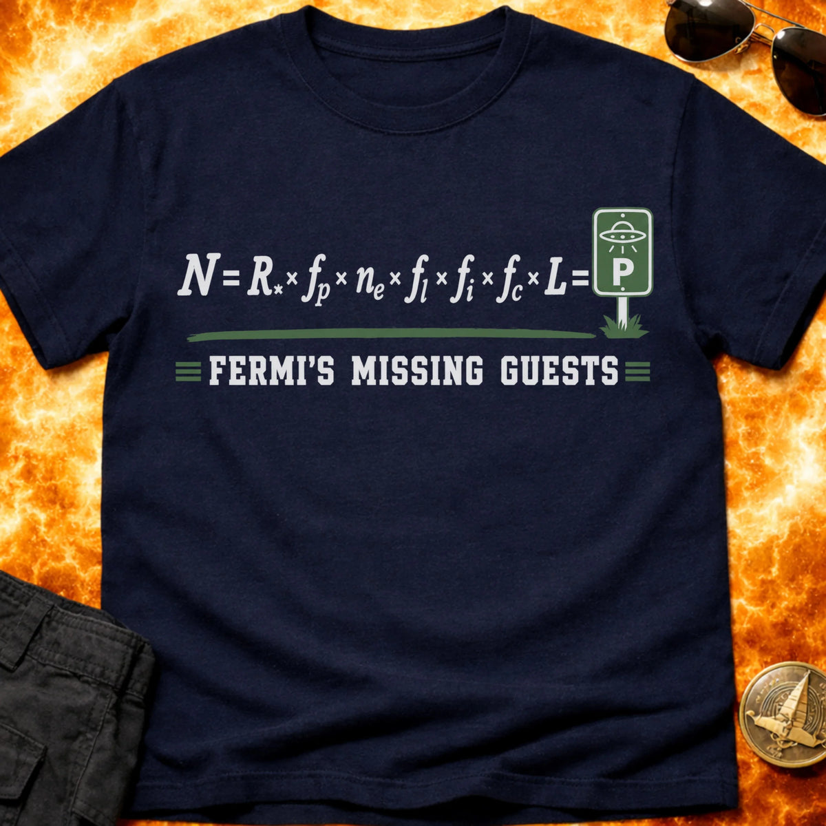 Fermi's Missing Guests T-Shirt product image 1