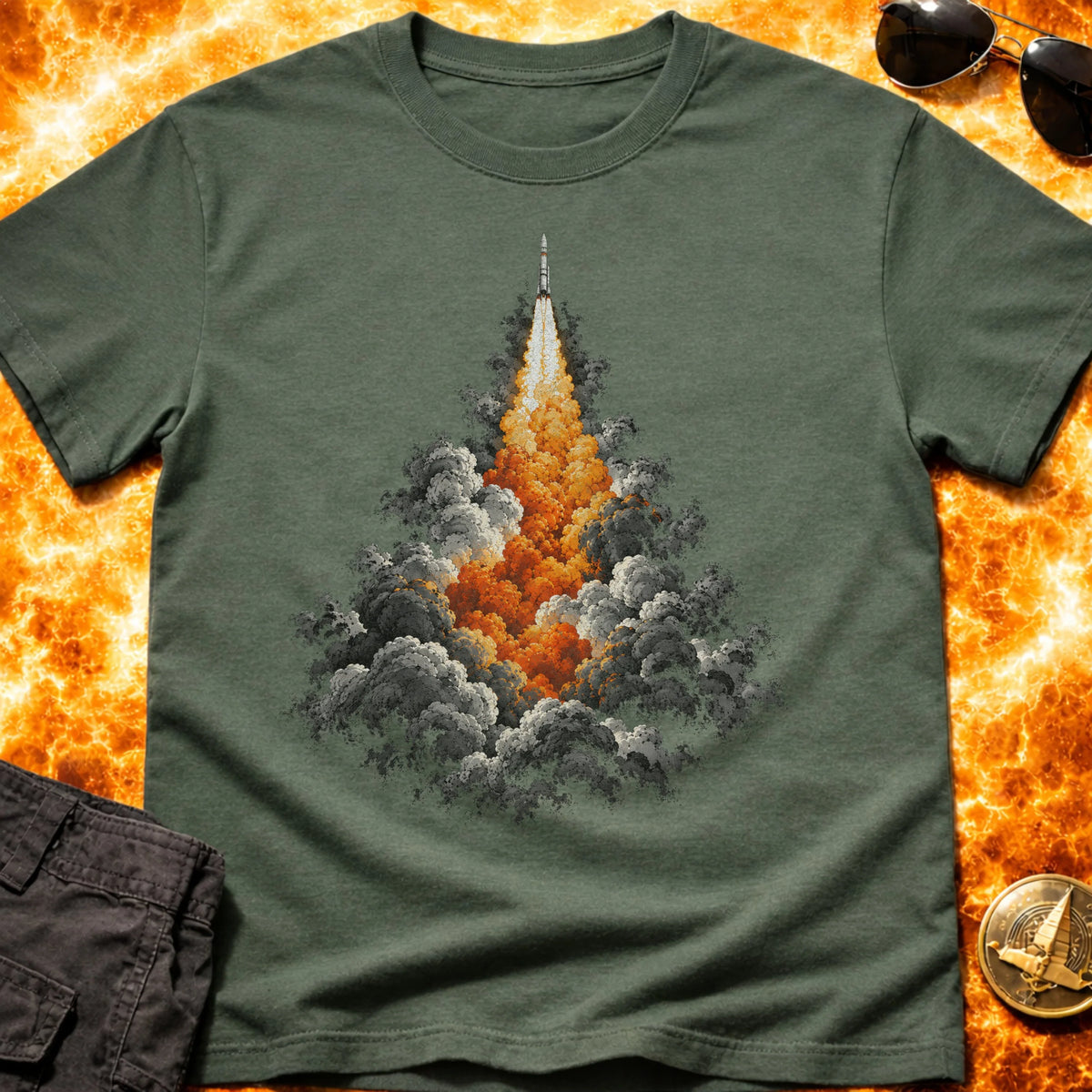 Fiery Launch T-Shirt product image 6
