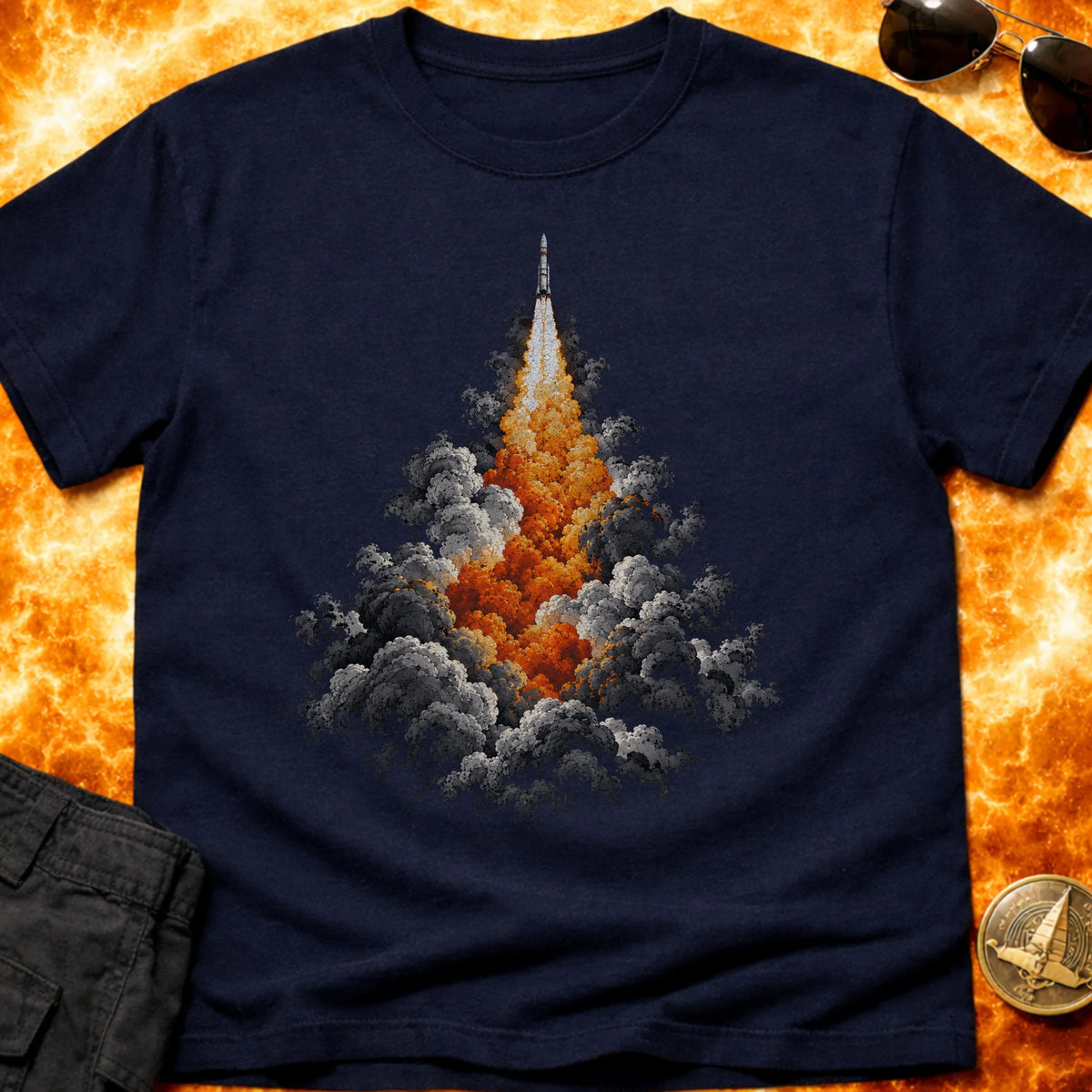 Fiery Launch T-Shirt product image 1