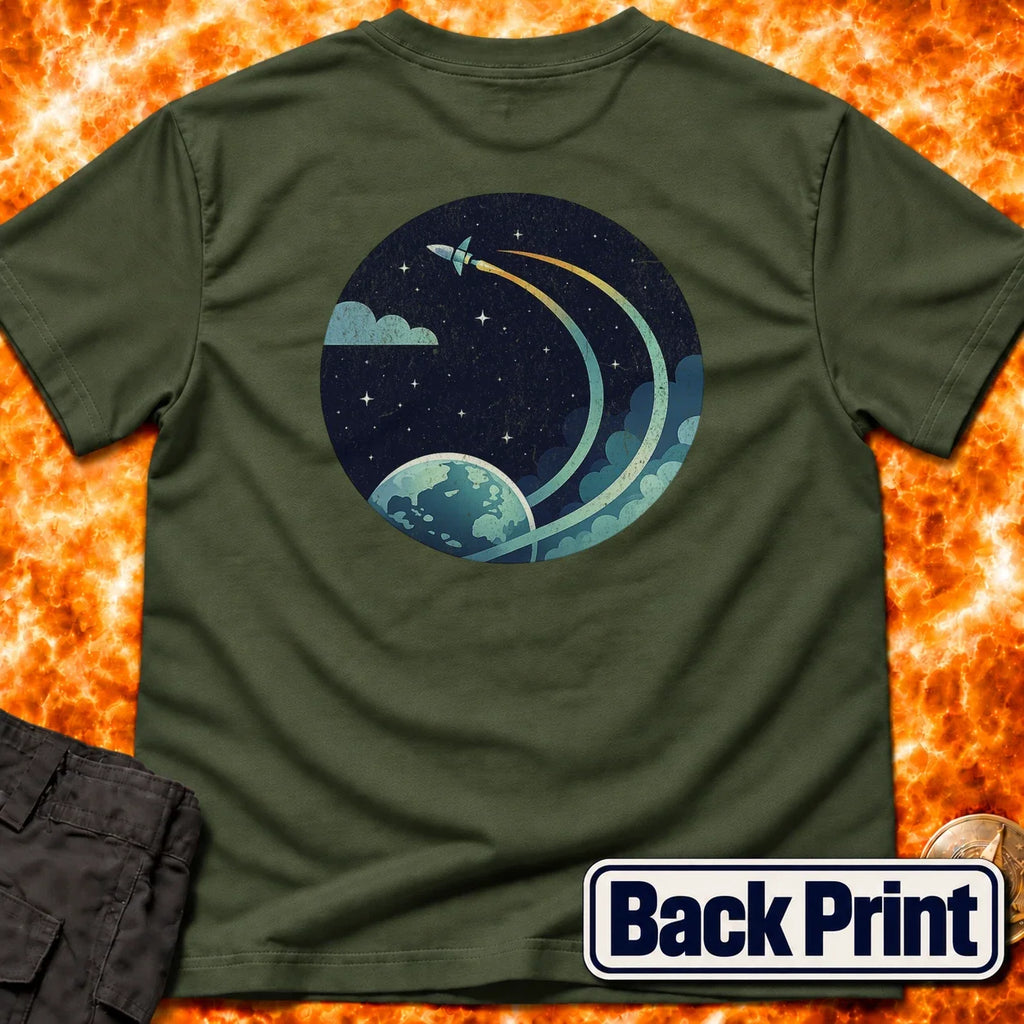 Fly By Rocket Back Print T-Shirt product image 5