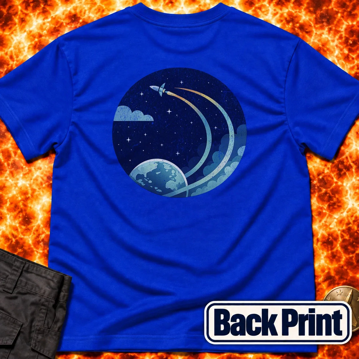 Fly By Rocket Back Print T-Shirt product image 4