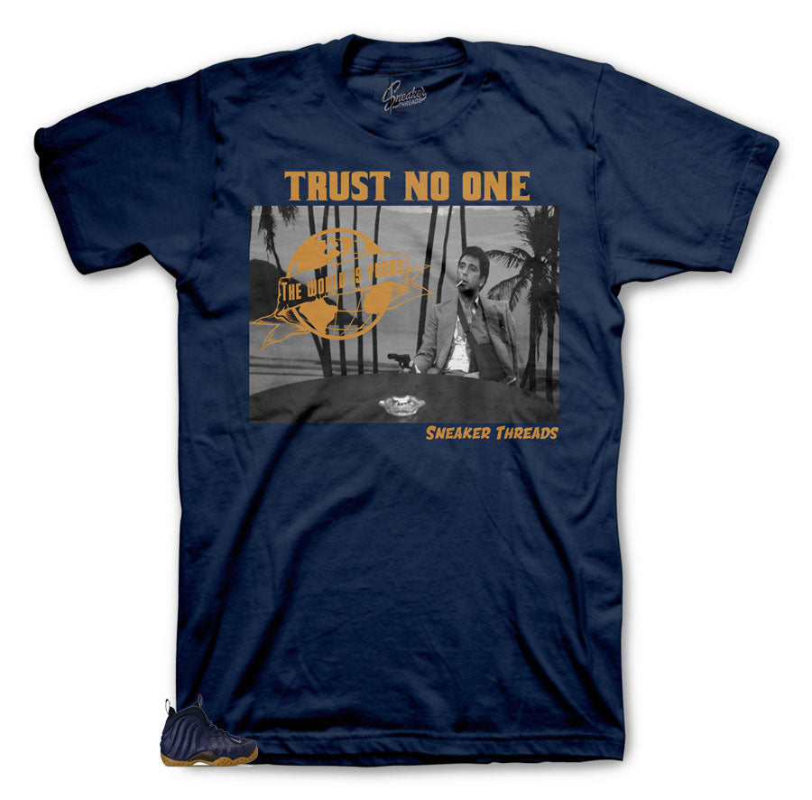 Foamposite Midnight Navy Tony Knows Shirt