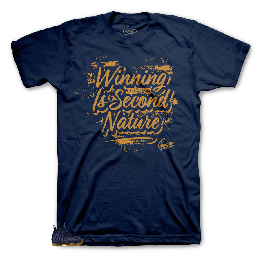Foamposite Midnight Navy Second Nature Shirt