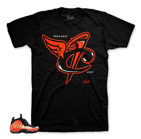 Foamposite Habanero Red Heaven Cent Shirt
