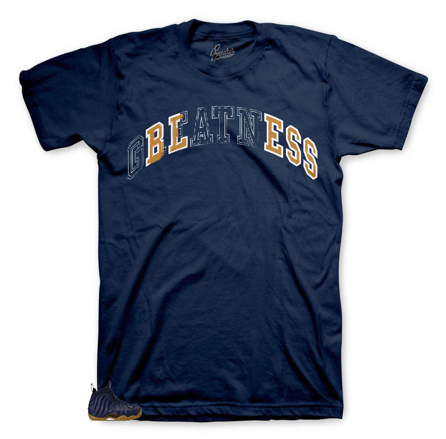 Foamposite Midnight Navy Stitched Shirt