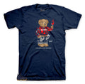 Foamposite Midnight Navy Cheers Bear Shirt