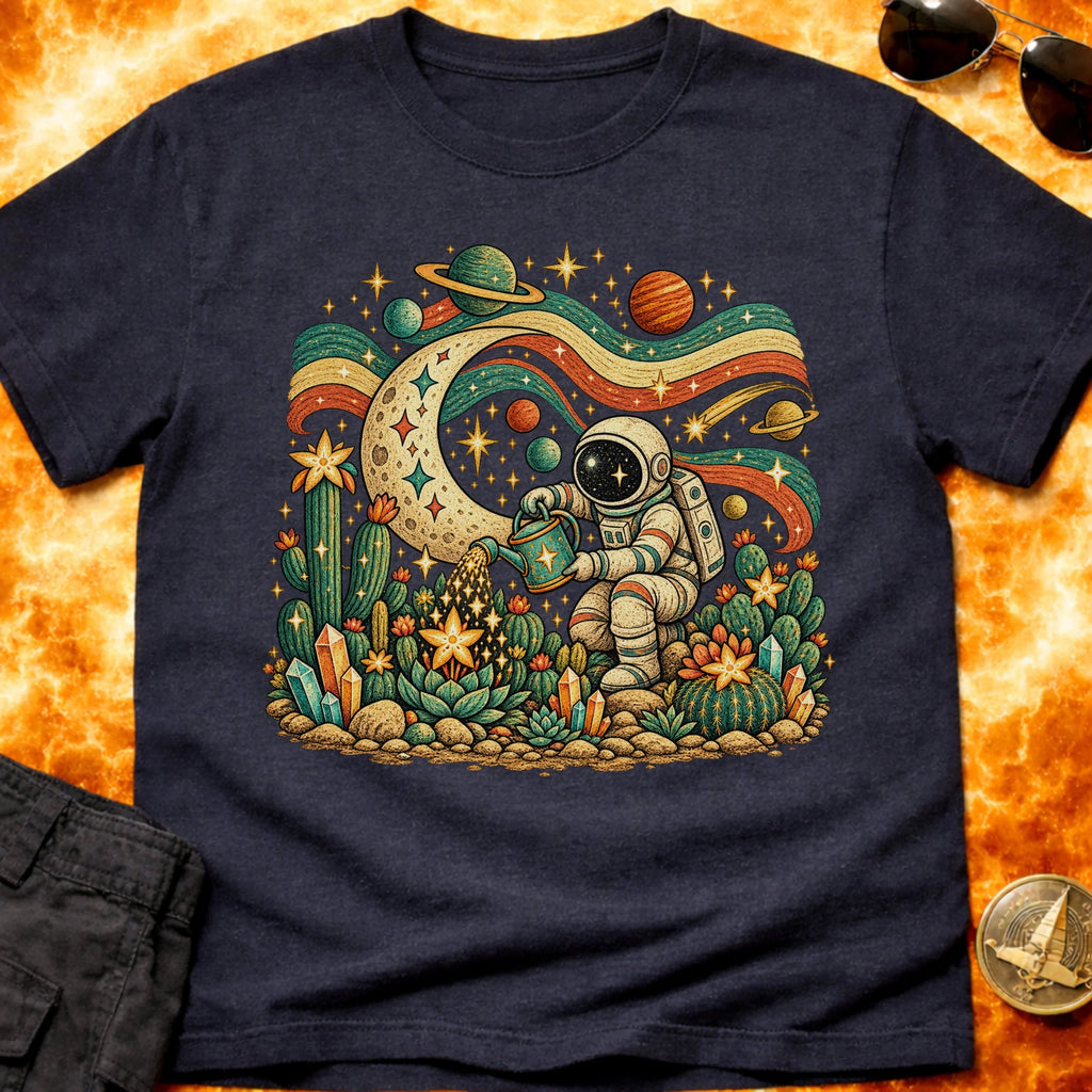 Folk Astronaut Gardener T-Shirt product image 4