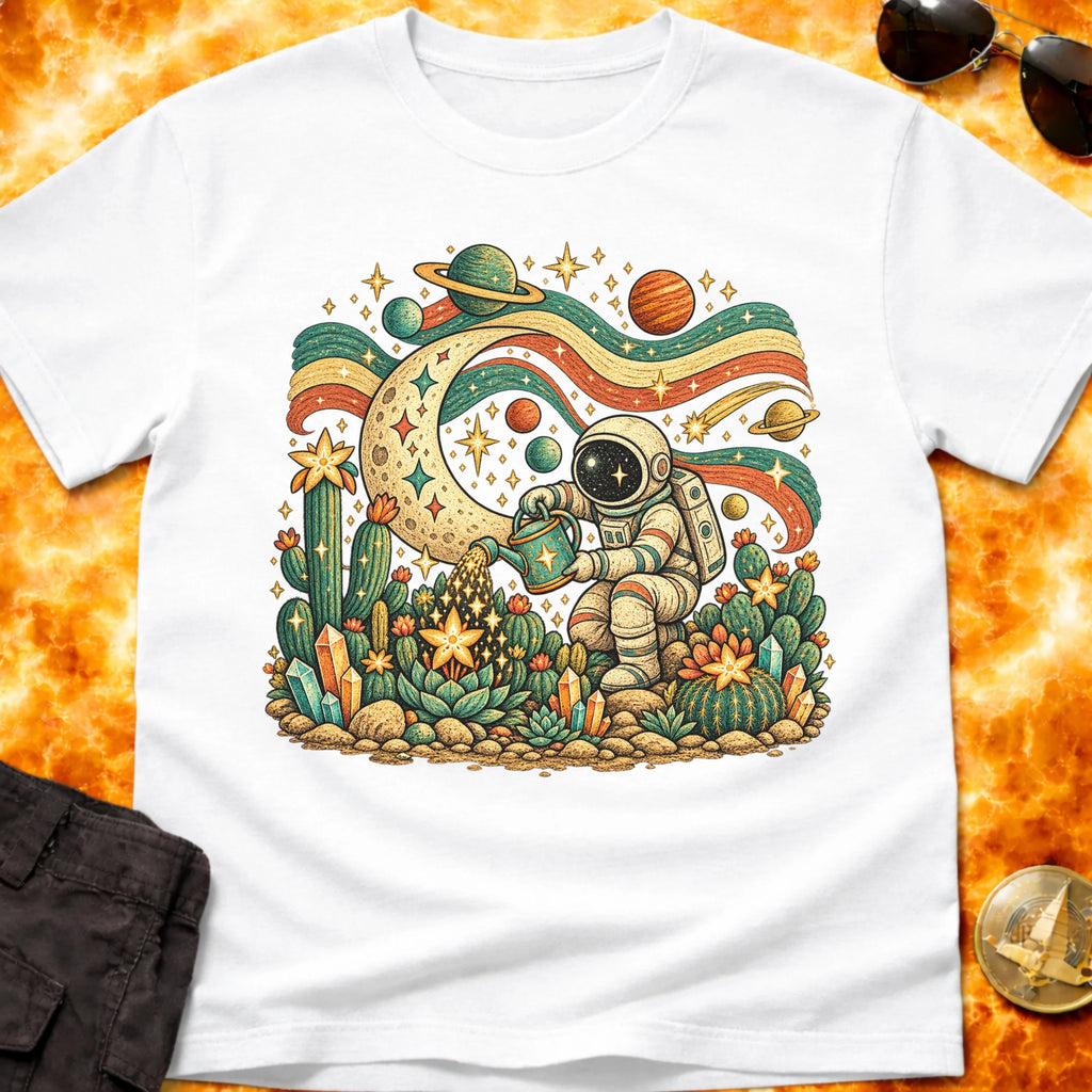 Folk Astronaut Gardener T-Shirt product image 7