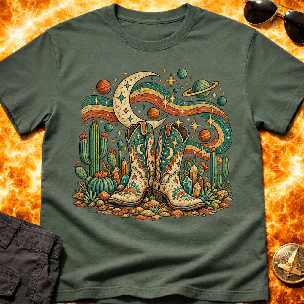 Folk Cosmic Boots T-Shirt product image 3