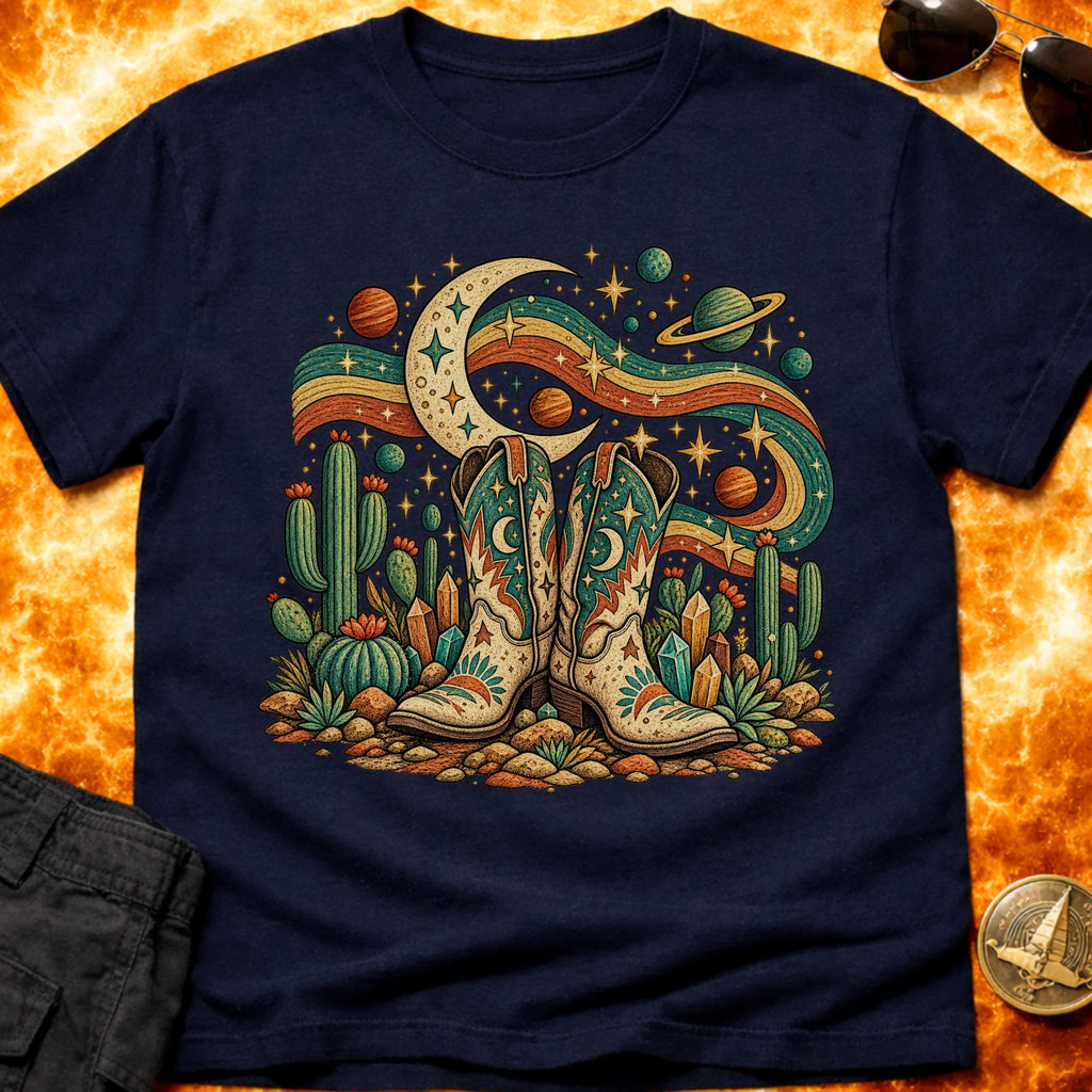 Folk Cosmic Boots T-Shirt product image 6