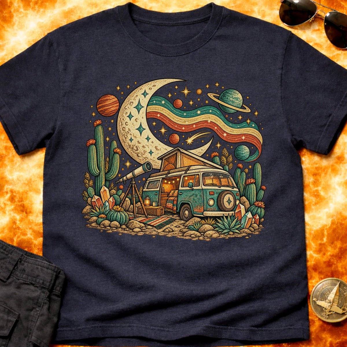 Folk Cosmic Camper T-Shirt product image 4