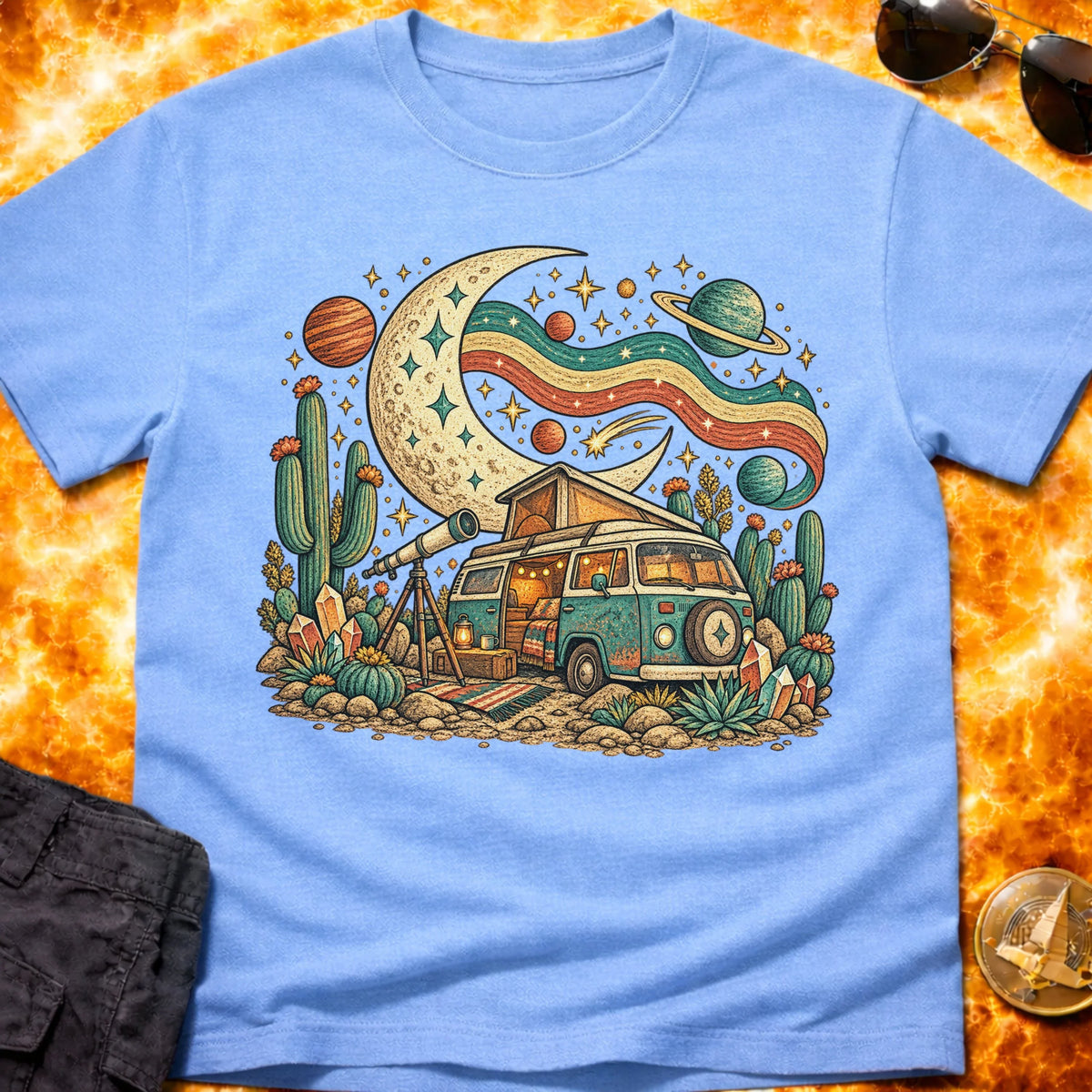 Folk Cosmic Camper T-Shirt product image 5
