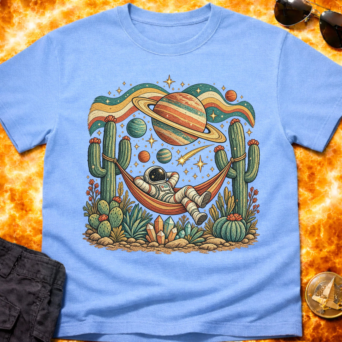 Folk Hammock Astronaut T-Shirt product image 5