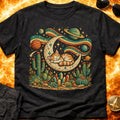 Folk Moon Cat T-Shirt product image 1