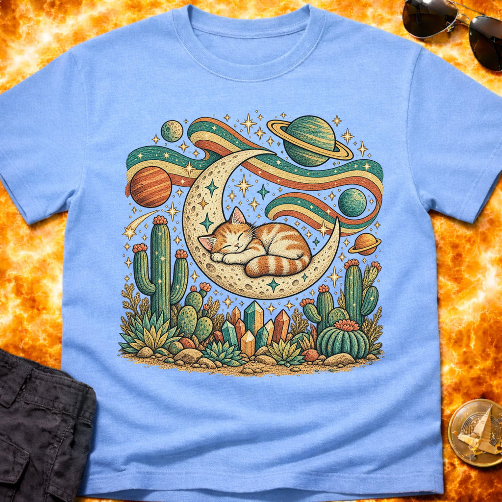 Folk Moon Cat T-Shirt product image 5