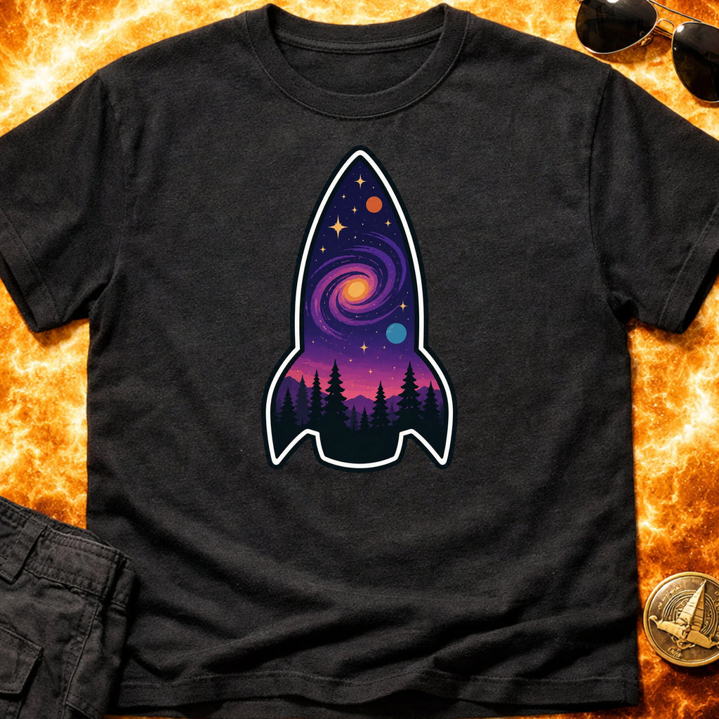 Forest Galaxy Rocket T-Shirt product image 1