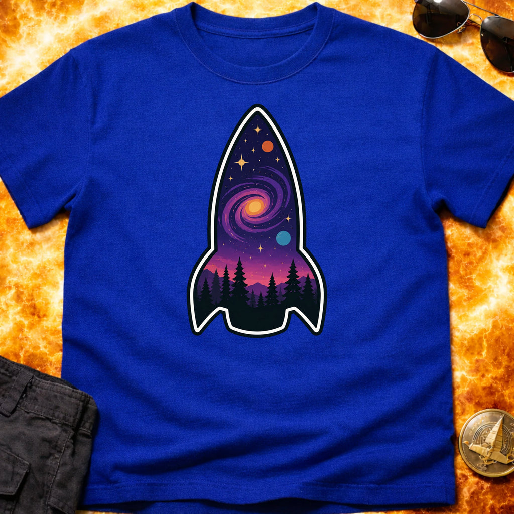 Forest Galaxy Rocket T-Shirt product image 3