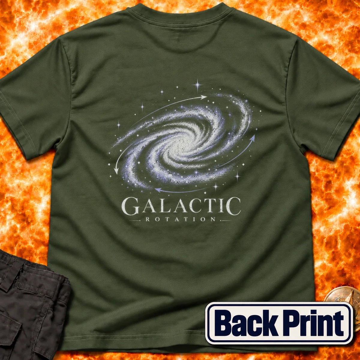Galactic Rotation Back Print T-Shirt product image 5