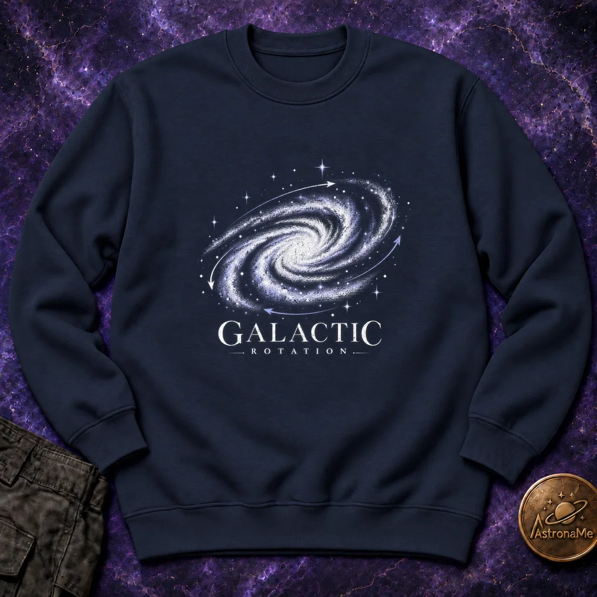 Galactic Rotation Crewneck Sweatshirt product image 3