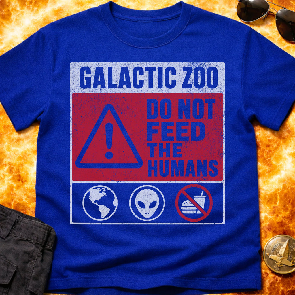 Galactic Zoo Warning T-Shirt product image 4