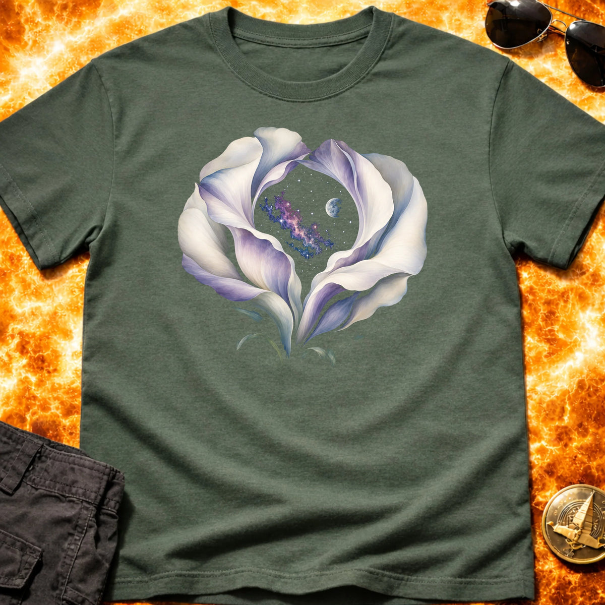 Galaxy Flower T-Shirt product image 4