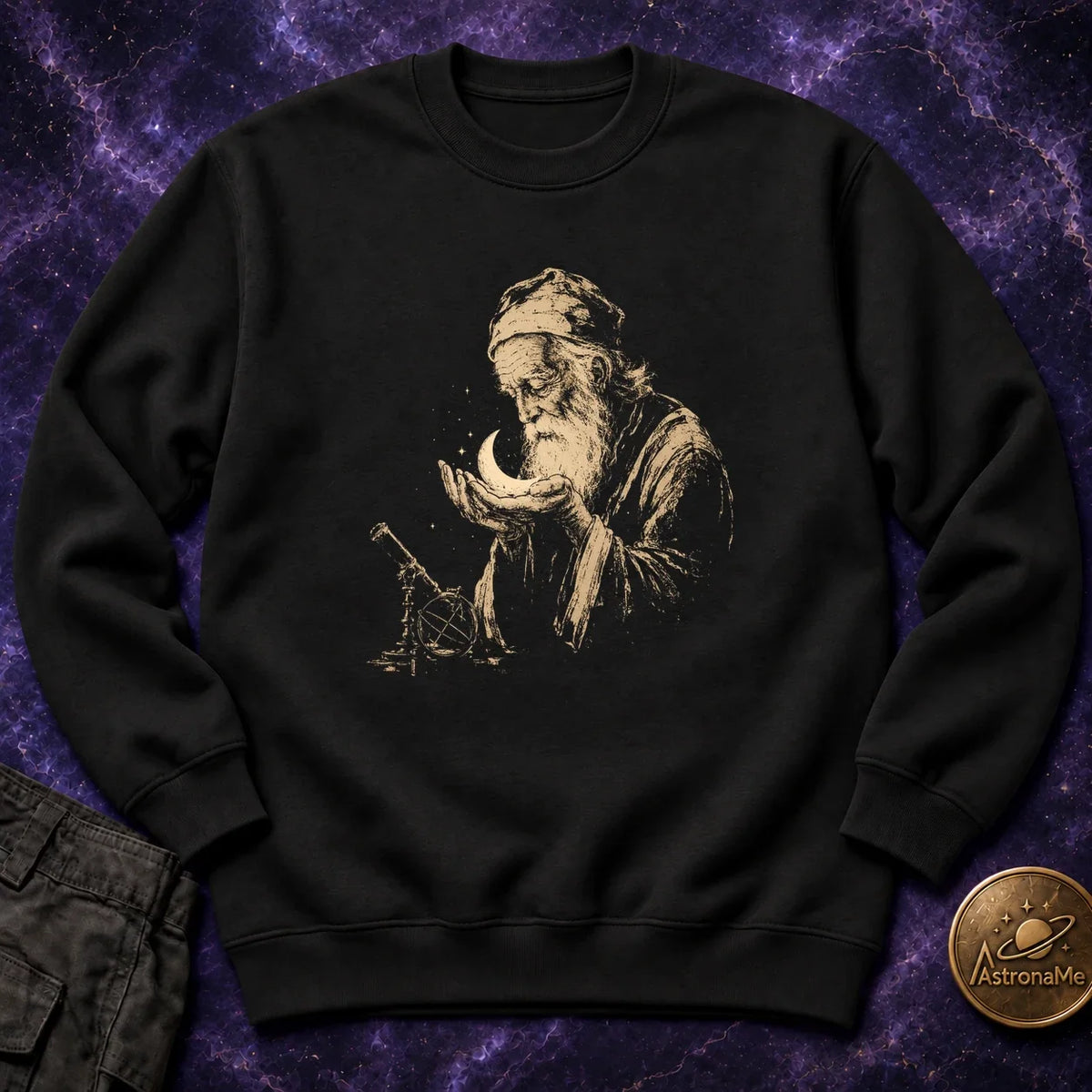 Galileo Moon Cradle Crewneck Sweatshirt product image 4