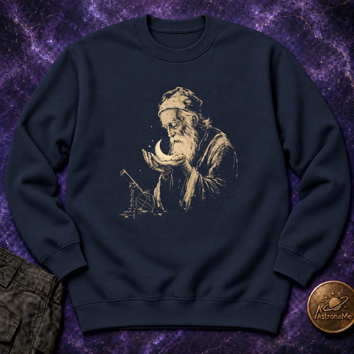Galileo Moon Cradle Crewneck Sweatshirt product image 3