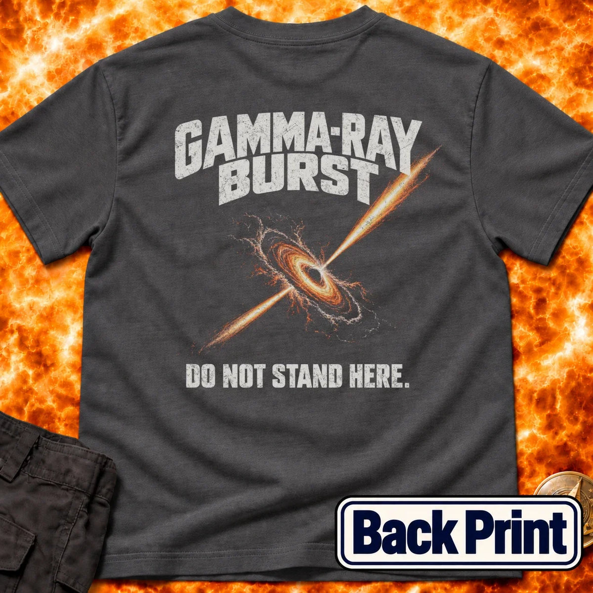 Gamma Ray Burst Back Print T-Shirt product image 4