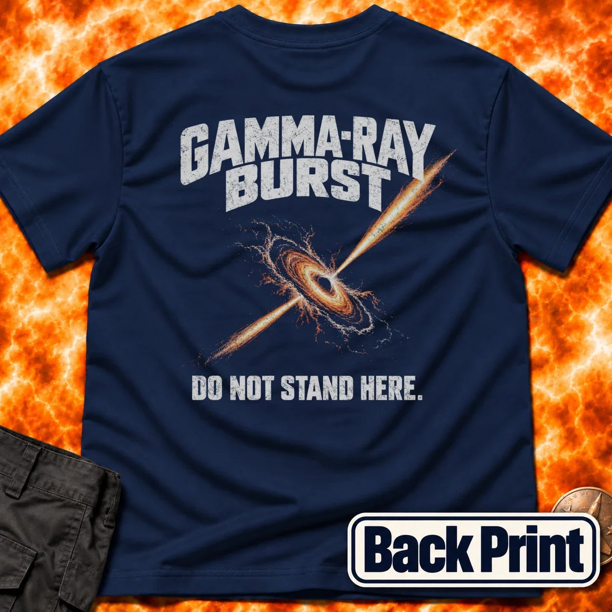 Gamma Ray Burst Back Print T-Shirt product image 6