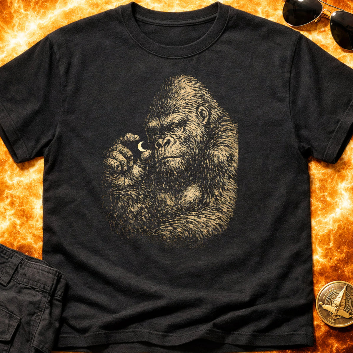 Gentle Gorilla Moon T-Shirt product image 1