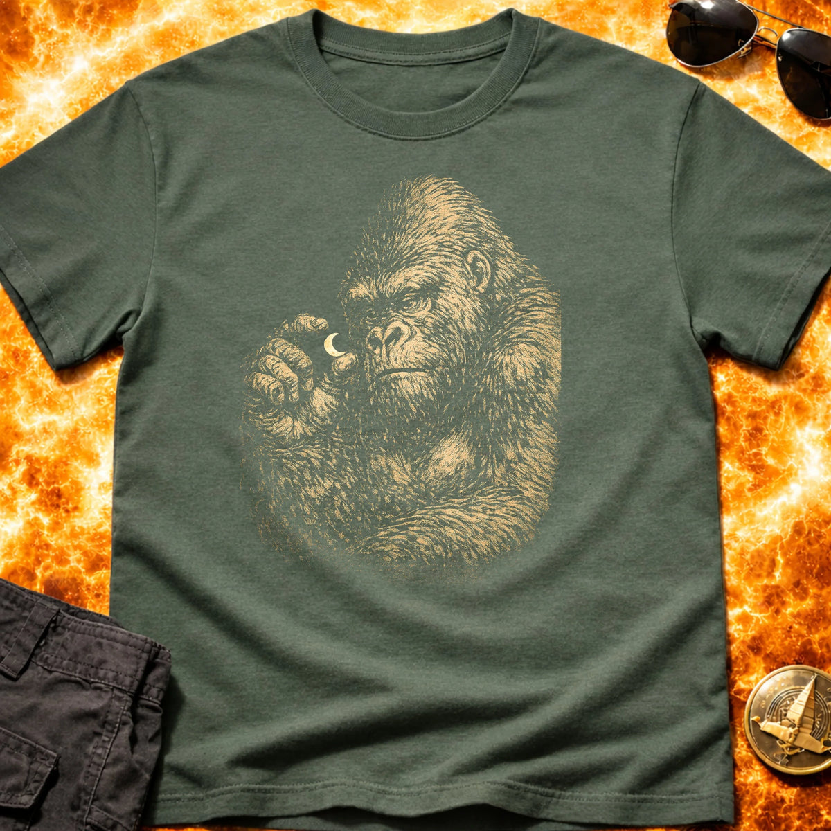 Gentle Gorilla Moon T-Shirt product image 4