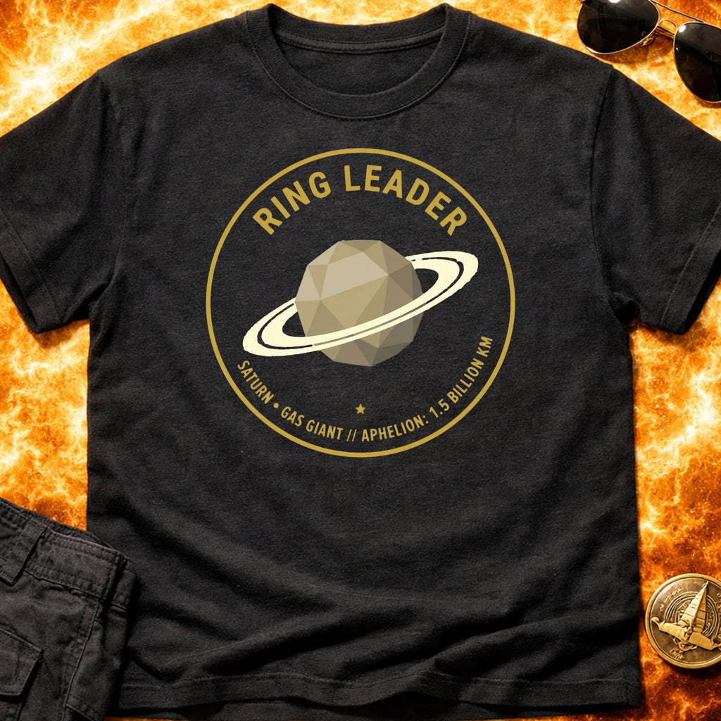 Geometric Saturn Ring Leader T-Shirt