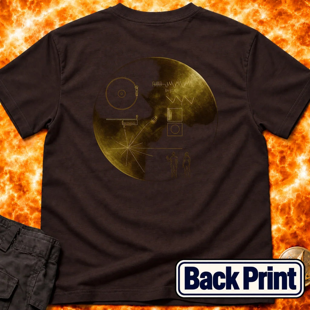 Gold Voyager Disc Back Print T-Shirt product image 2