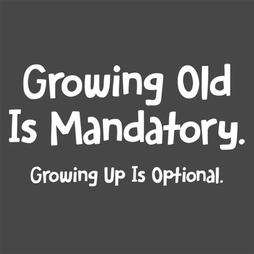 Growing Old Is Mandatory. Up Is Optional. T-Shirt product image 2