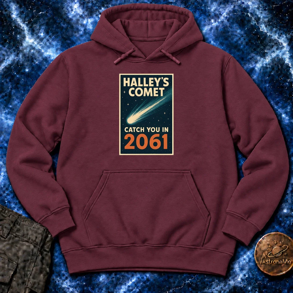 Halleys Comet Catch You In 2061 Hoodie